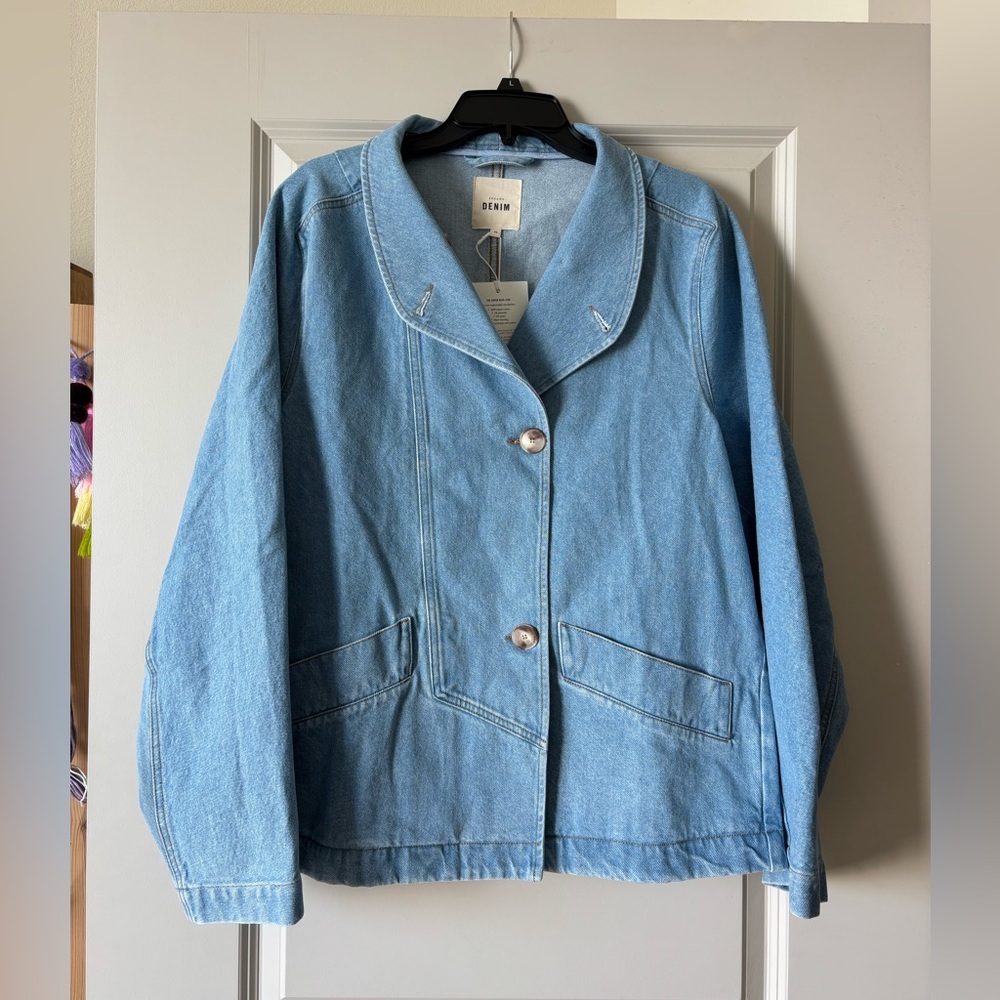 Sezane Kalvin Denim Chore Coat